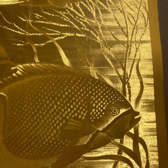 Vintage French Engraving by J Hardelin Foil Art Picture/Wall Decor - Picture 8 of 11